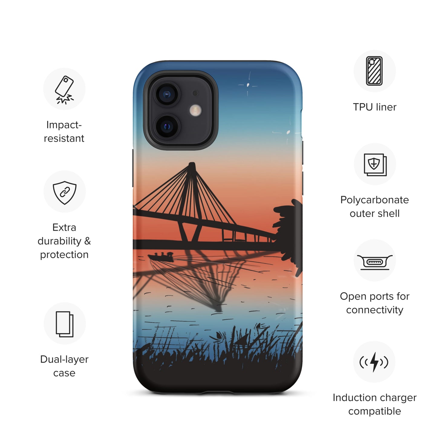 Charleston, SC Ravenel Bridge Sunrise Tough Case for iPhone®