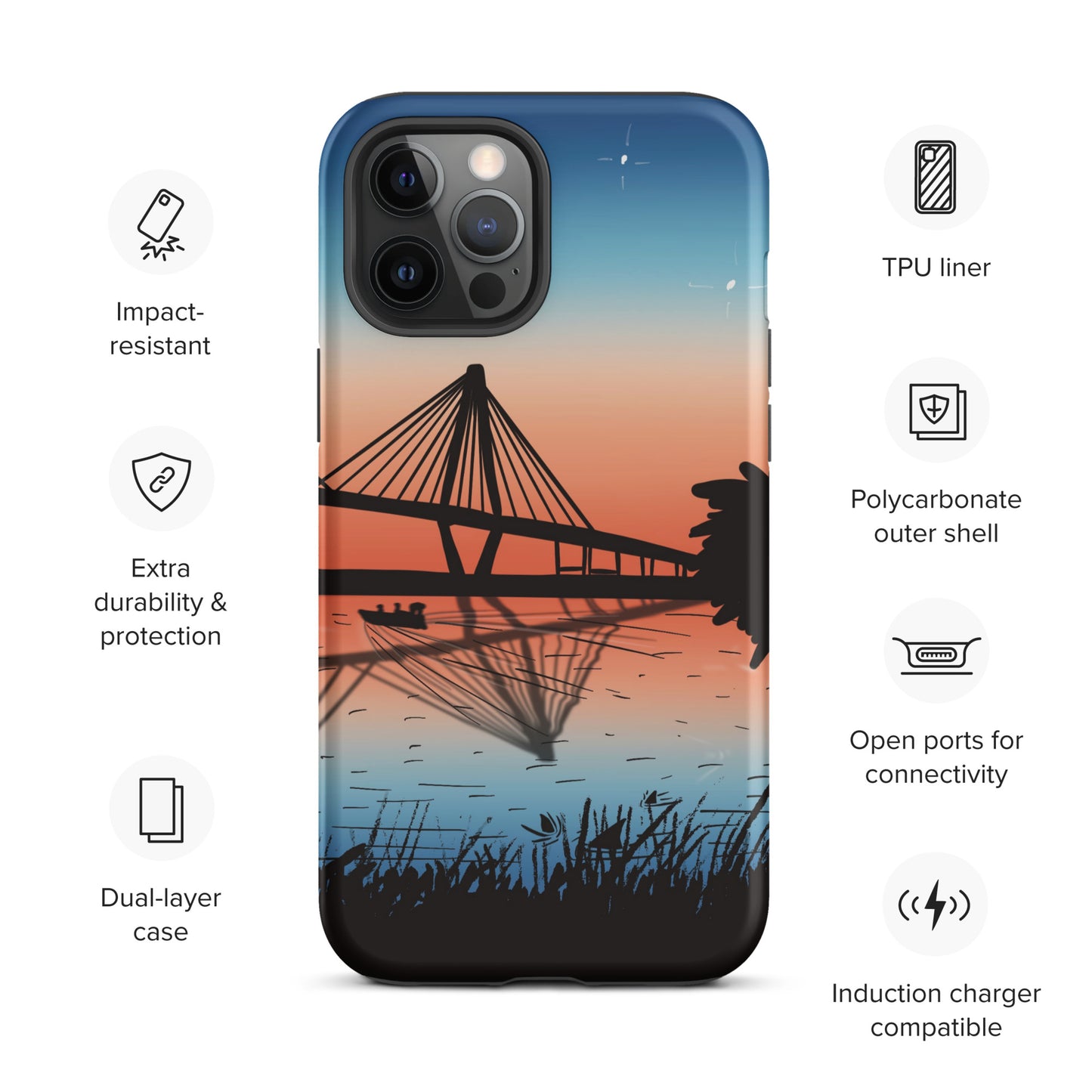 Charleston, SC Ravenel Bridge Sunrise Tough Case for iPhone®