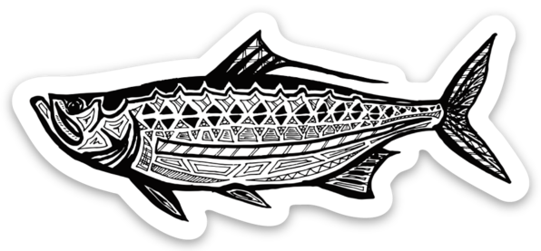 Tribal Tarpon Decal