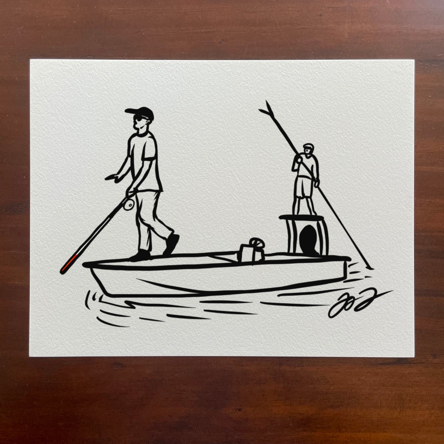 Open Edition: Can’t See the Fish Print (Frame not included)