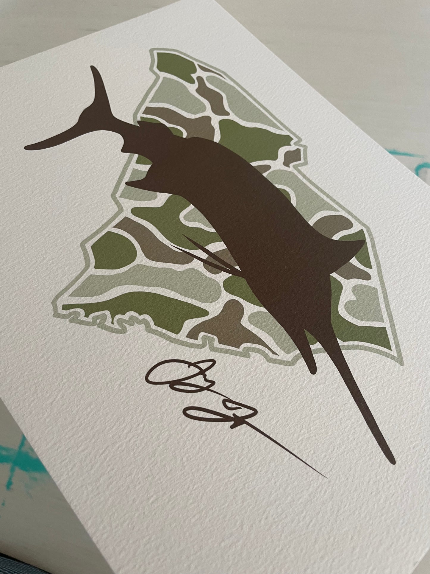 Open Edition: SC Camo Marlin Print