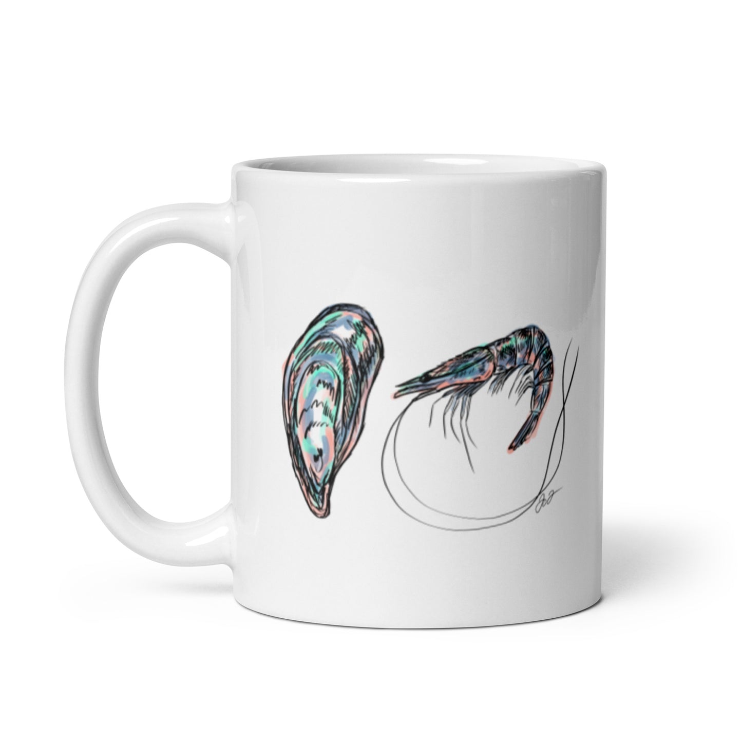 Oyster & Shrimp Coffee Mug