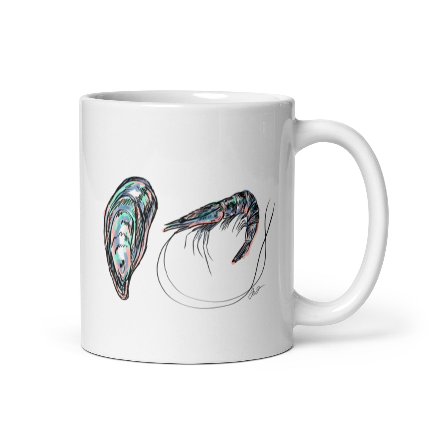 Oyster & Shrimp Coffee Mug