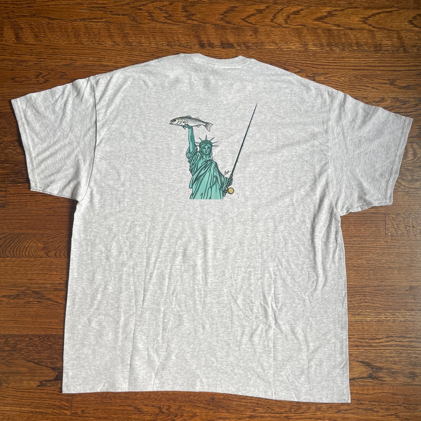 2XL Gildan Tee Lady Liberty Design