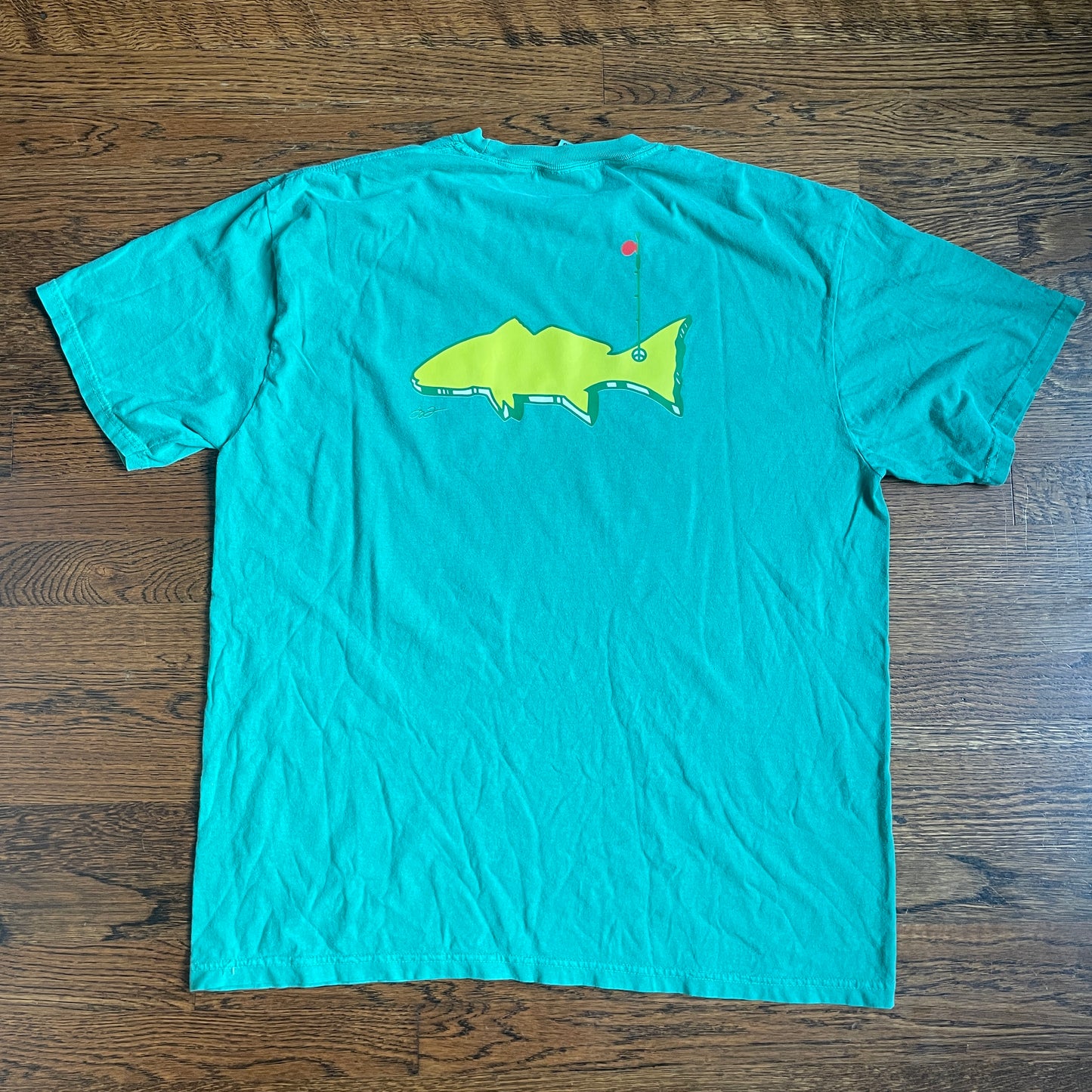 XL Comfort Color Pocket tee Masters Redfish Design