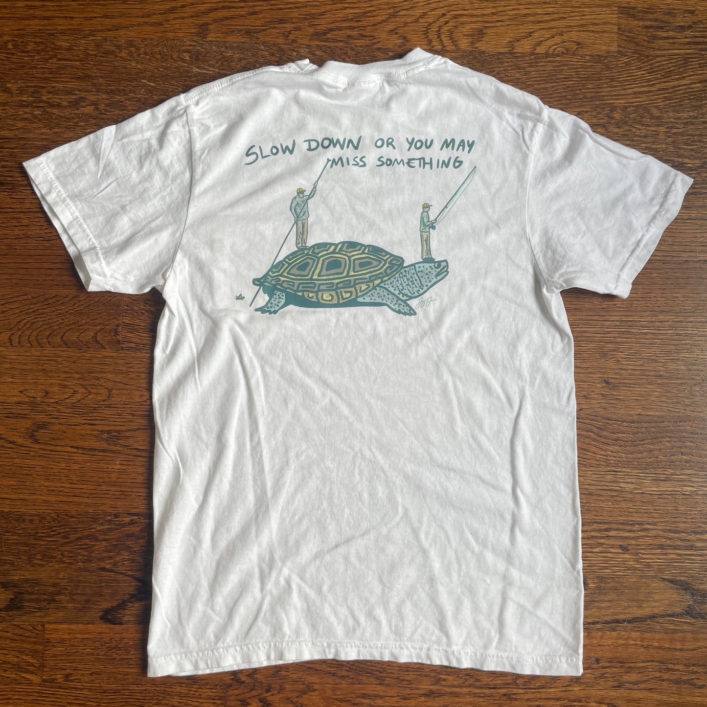 Small Comfort Color Pocket tee Terrapin Design