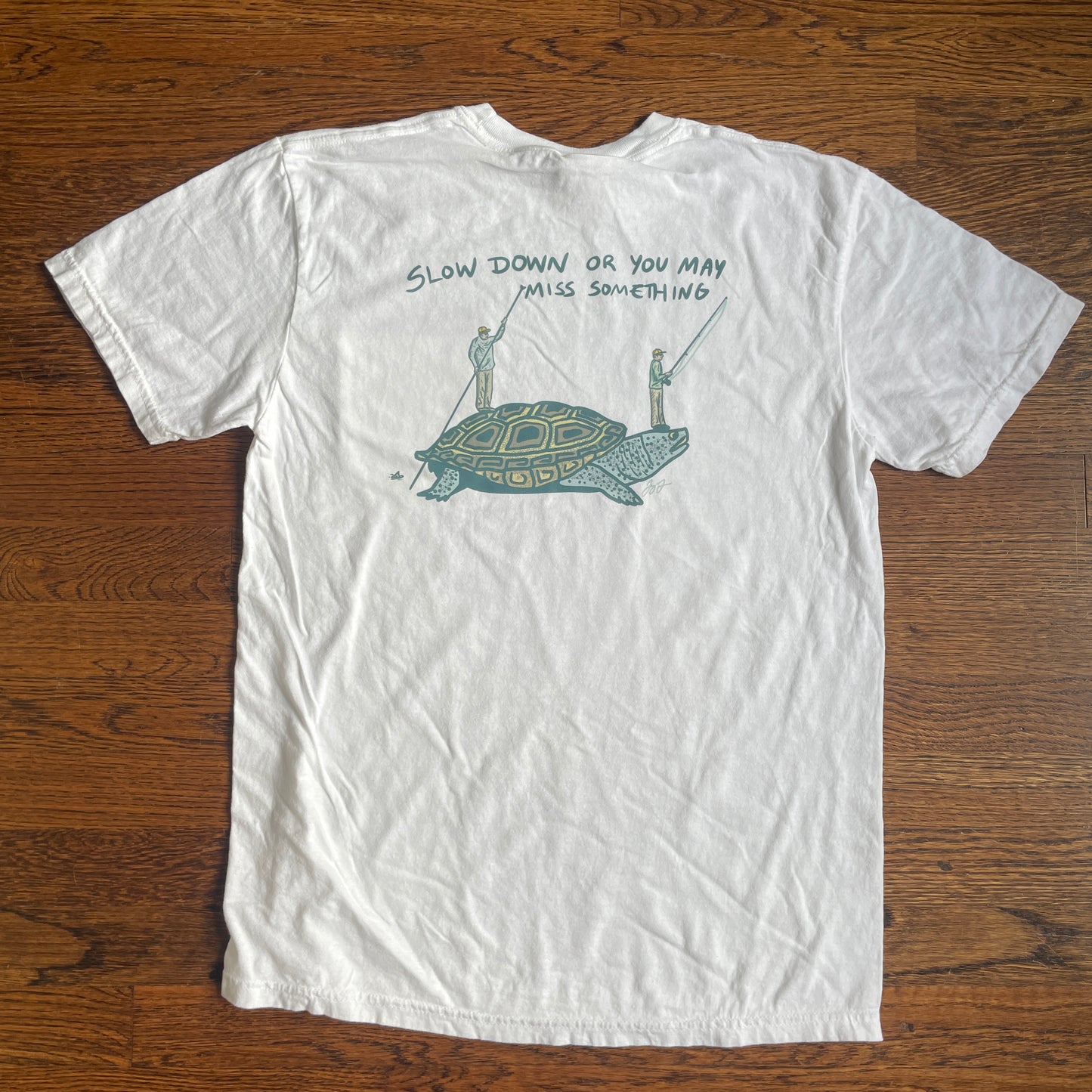 Medium Comfort Color Pocket tee Terrapin Design