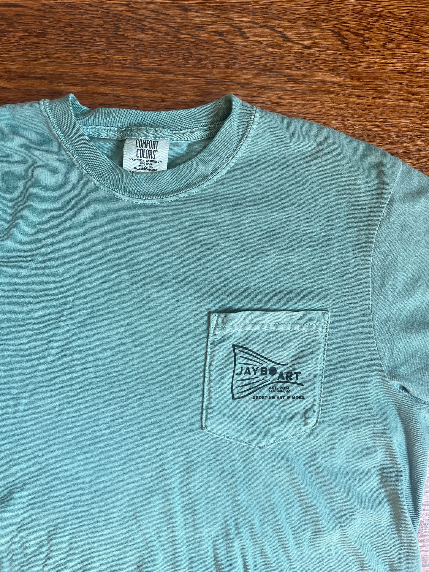 Jumping Tarpon Comfort Color Pocket Tee Small Batch Tee Drop