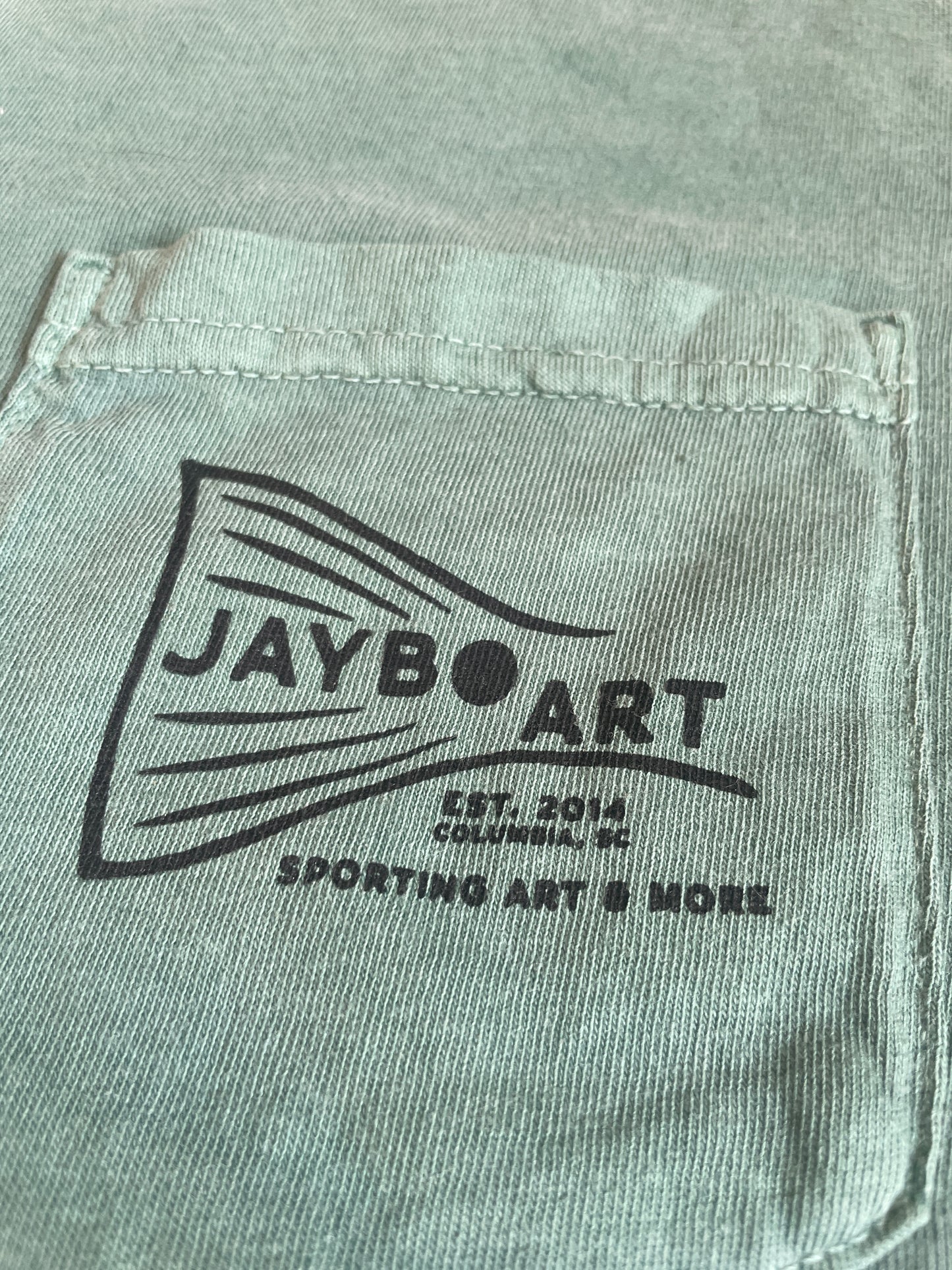 Jumping Tarpon Comfort Color Pocket Tee Small Batch Tee Drop