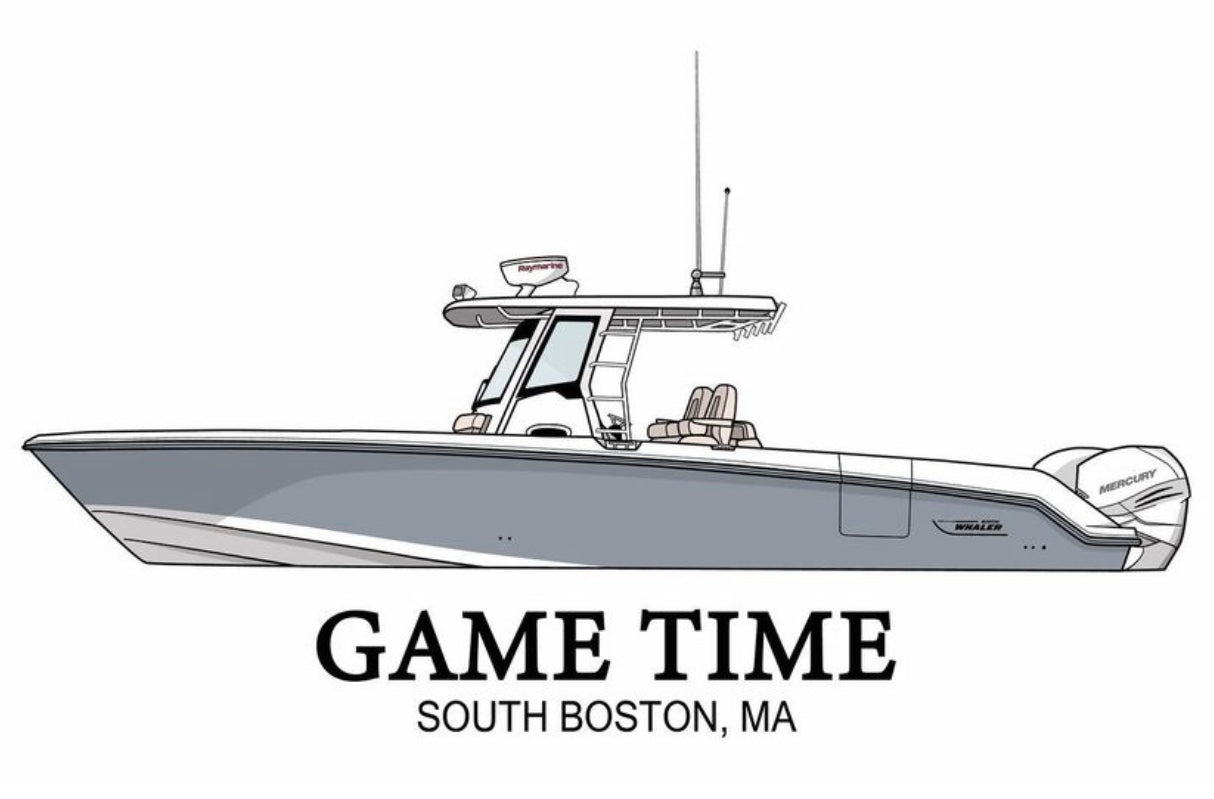 Custom Boat Line Drawings 50% Deposit (Read Description!)