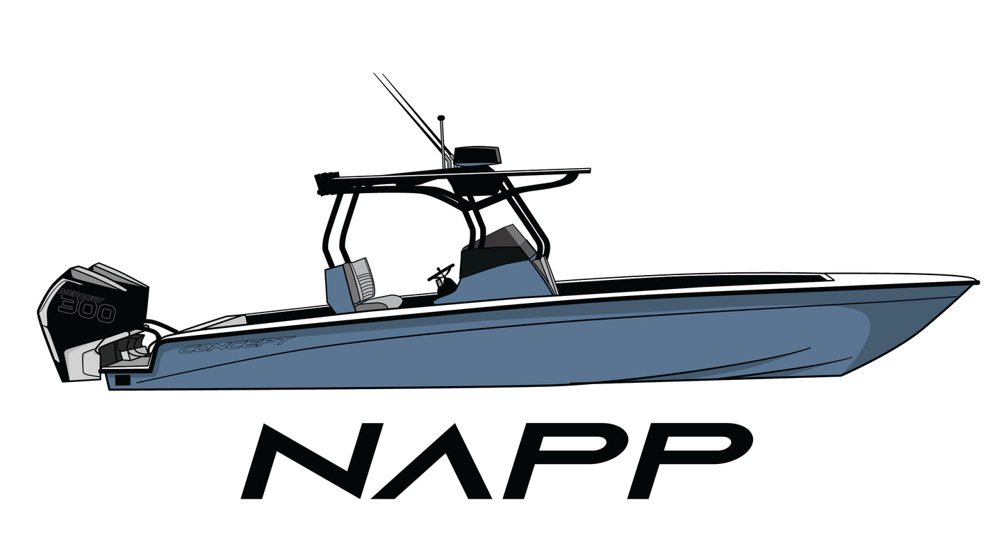 Custom Boat Line Drawings 50% Deposit (Read Description!)