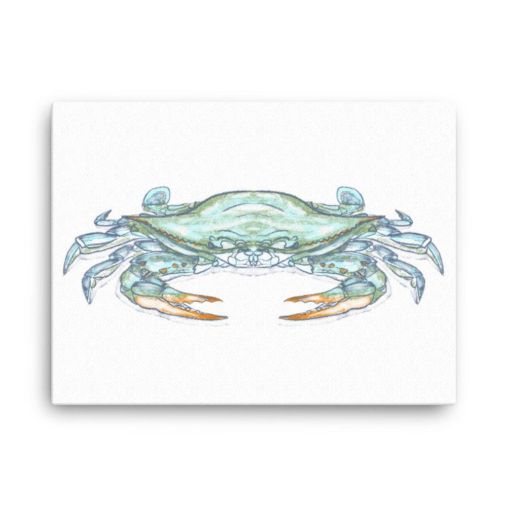 Blue Crab Canvas Print - Jaybo Art
