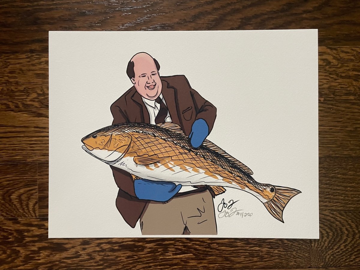 Don’t Drop The Big Fish Print - Jaybo Art