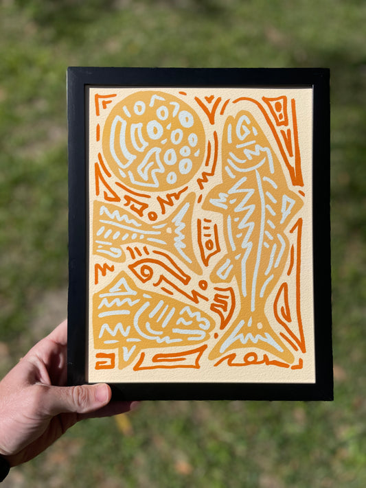 Open Edition: Abstract Redfish Print